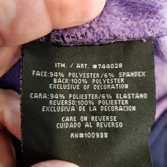 Double Diamond Women's Soft Shell Zip Front Jacket Purple Size M Medium - Picture 8 of 9